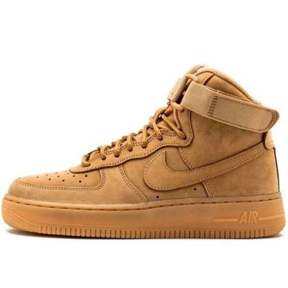 NIKE Air Force 1 High LV8 'Flax' Sneakers Size 7Y - Picture 1 of 9